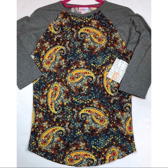 LuLaRoe Randy T Paisley Print Size XS NWT - Picture 3 of 8
